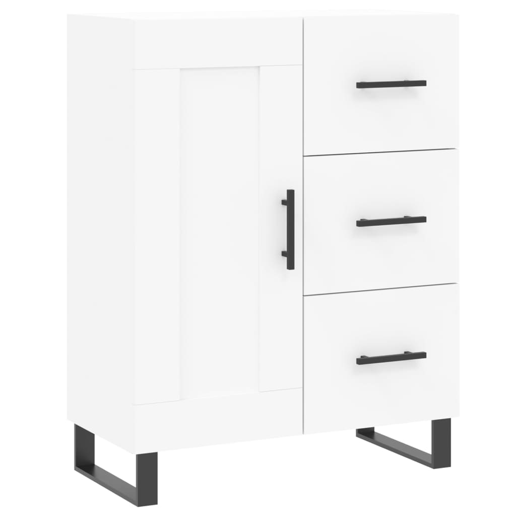 Hoge kast 69,5x34x180 cm bewerkt hout wit is nu te koop bij PeponiXL, paradijselijk wonen!