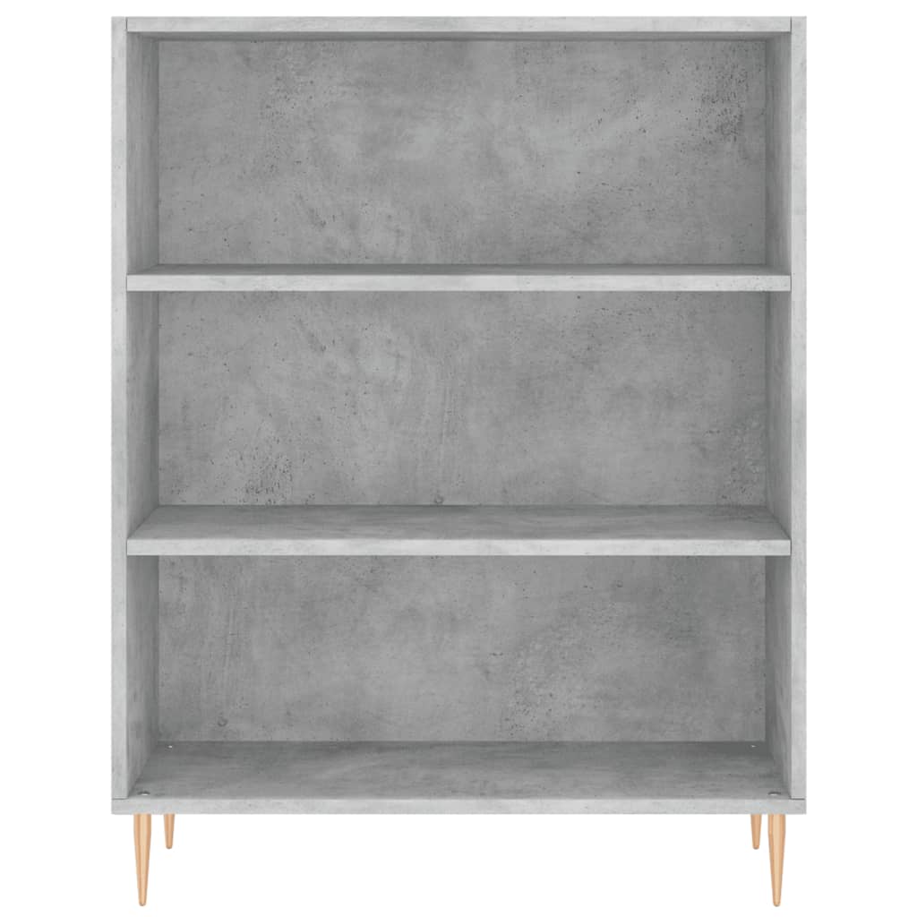 Hoge kast 69,5x34x180 cm bewerkt hout betongrijs is nu te koop bij PeponiXL, paradijselijk wonen!