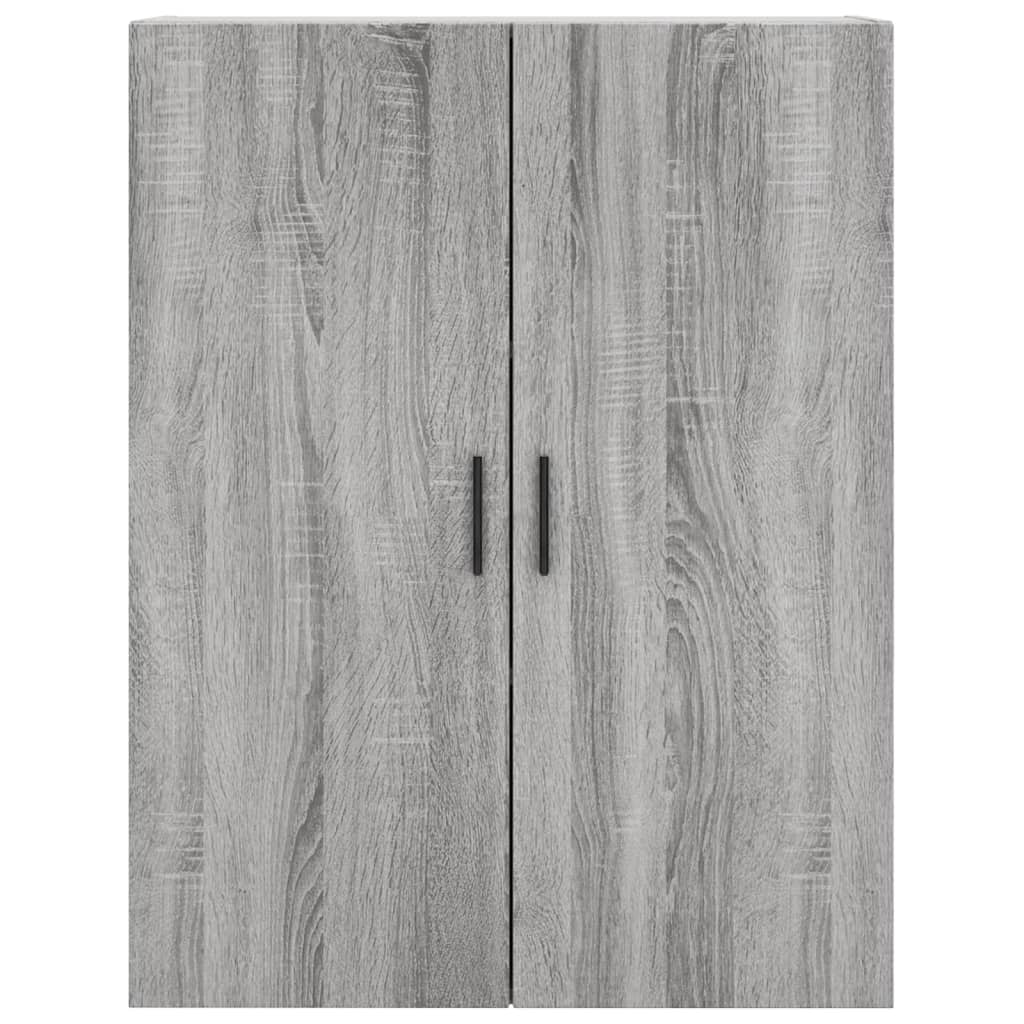 Hoge kast 69,5x34x180 cm bewerkt hout grijs sonoma eikenkleurig is nu te koop bij PeponiXL, paradijselijk wonen!