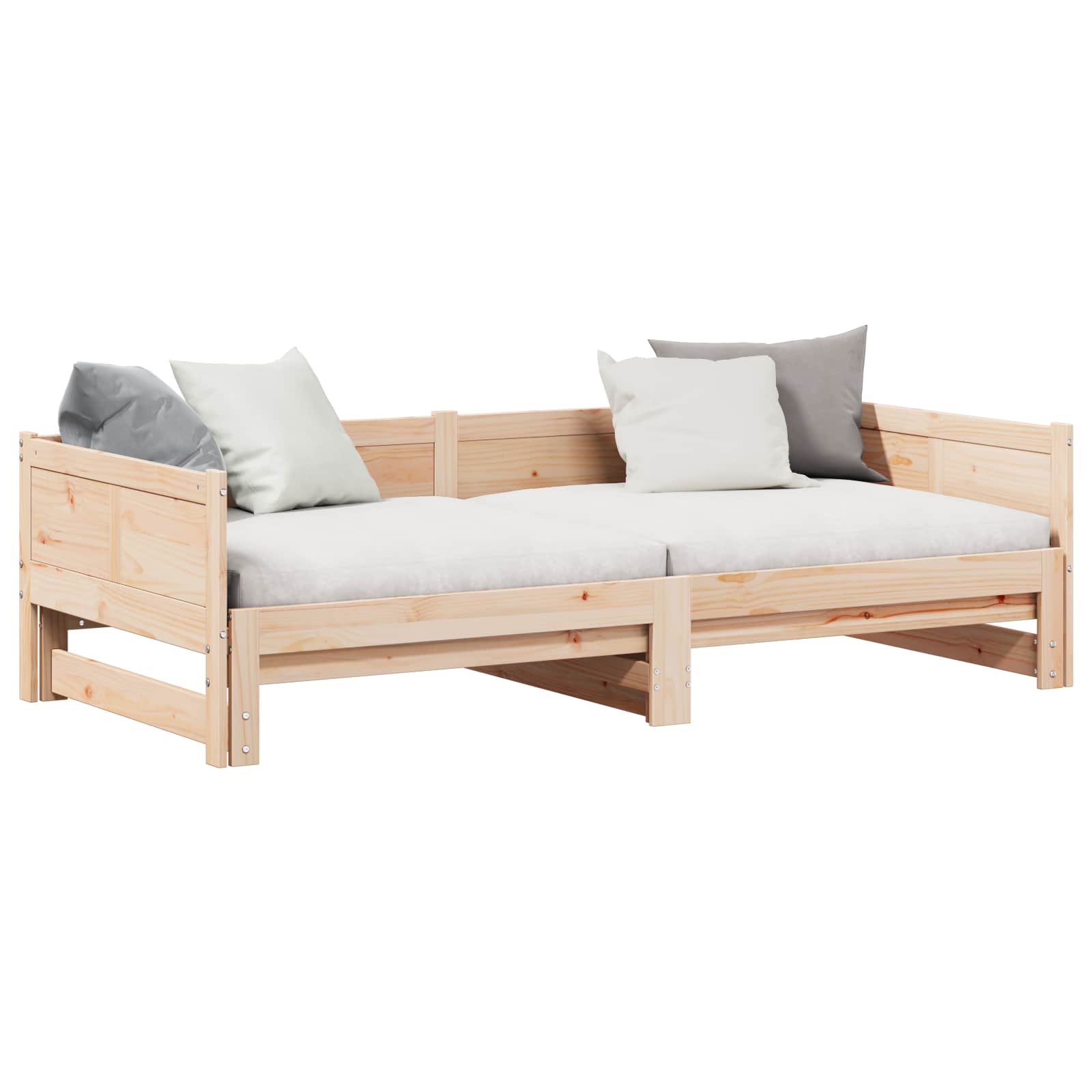 Uittrekbare Dagbed Bruin 203,5 x 184 x 56,5 cm is nu te koop bij PeponiXL, paradijselijk wonen!