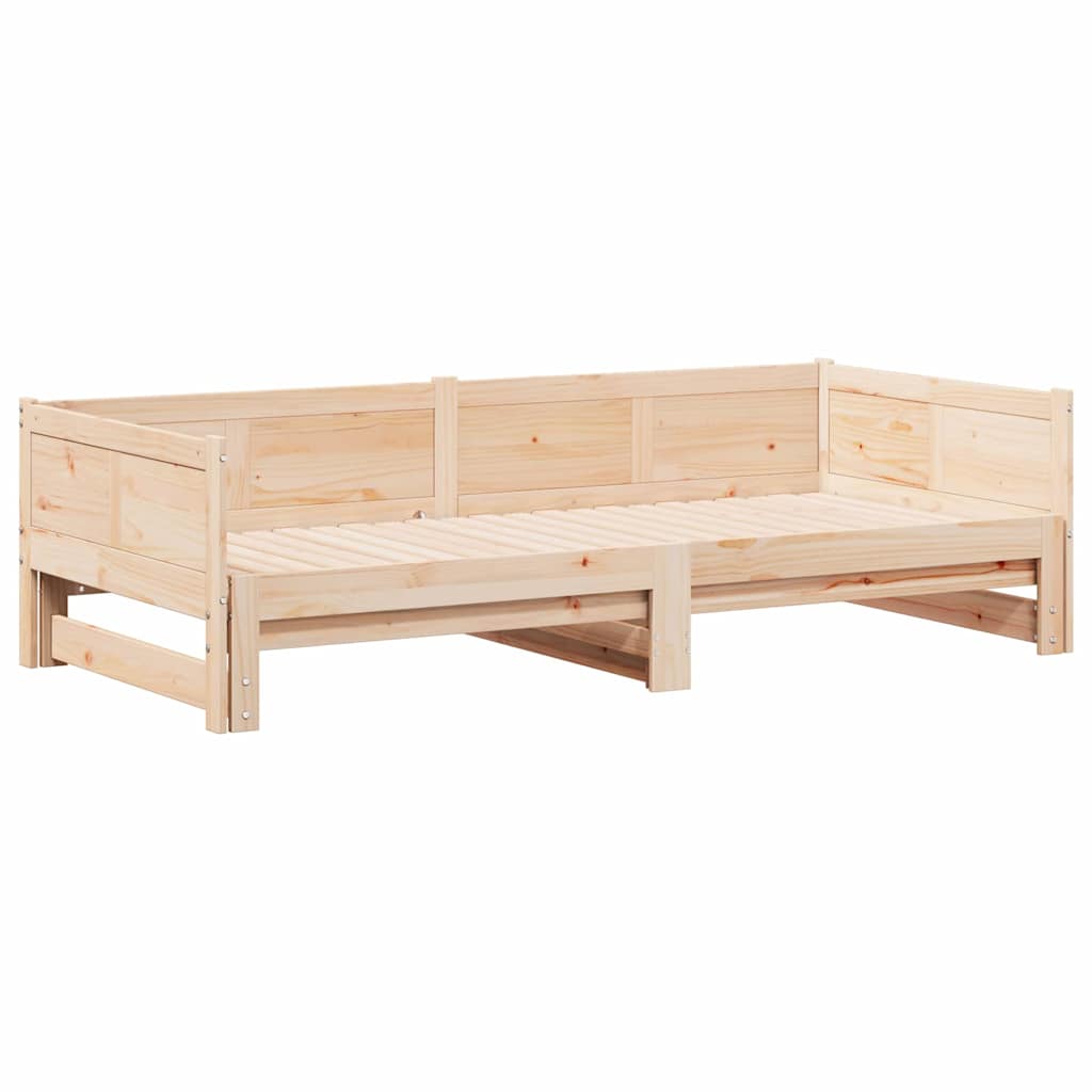 Uittrekbare Dagbed Bruin 203,5 x 184 x 56,5 cm is nu te koop bij PeponiXL, paradijselijk wonen!