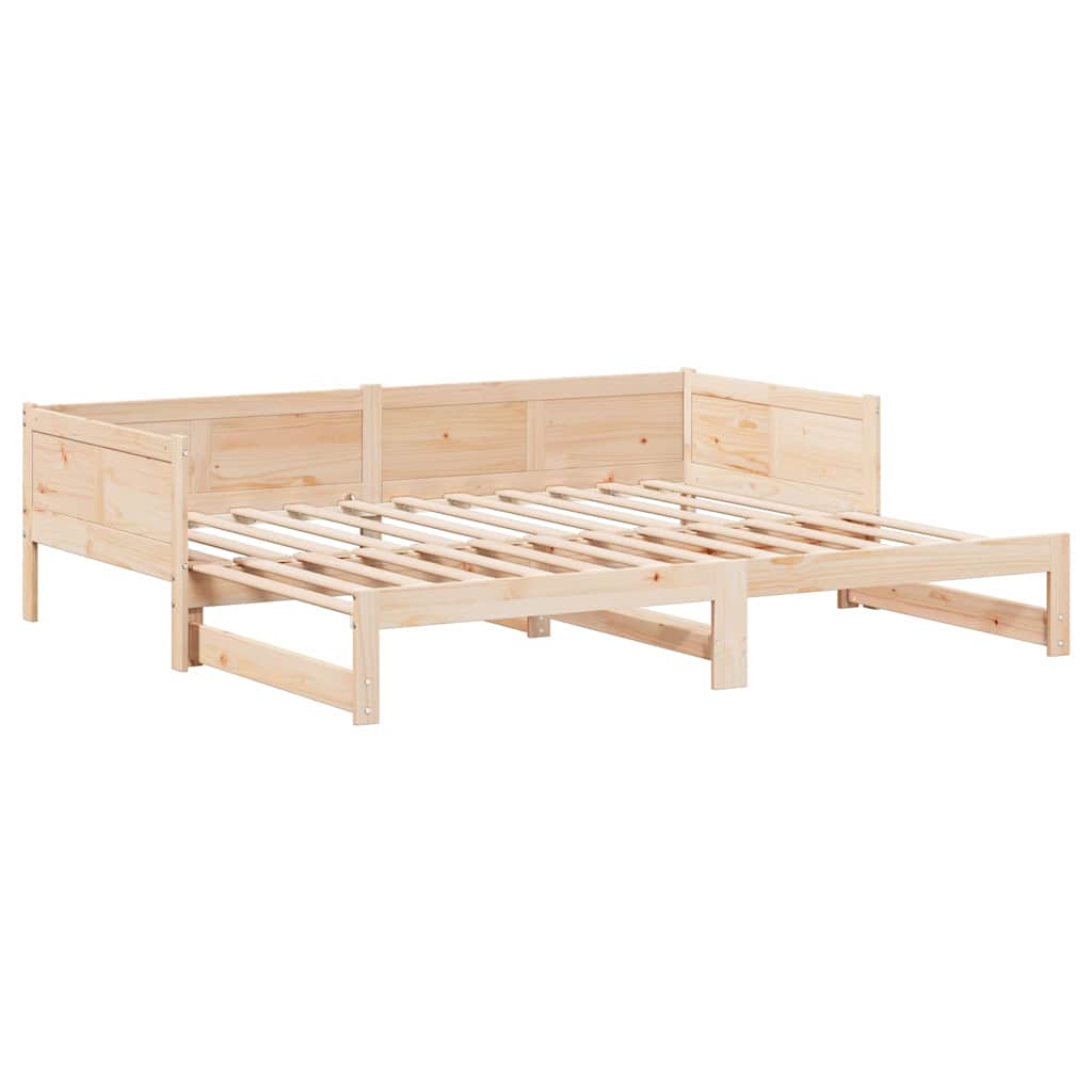 Uittrekbare Dagbed Bruin 203,5 x 184 x 56,5 cm is nu te koop bij PeponiXL, paradijselijk wonen!