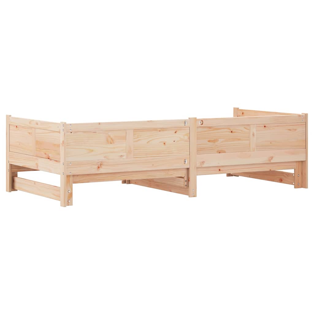 Uittrekbare Dagbed Bruin 203,5 x 184 x 56,5 cm is nu te koop bij PeponiXL, paradijselijk wonen!