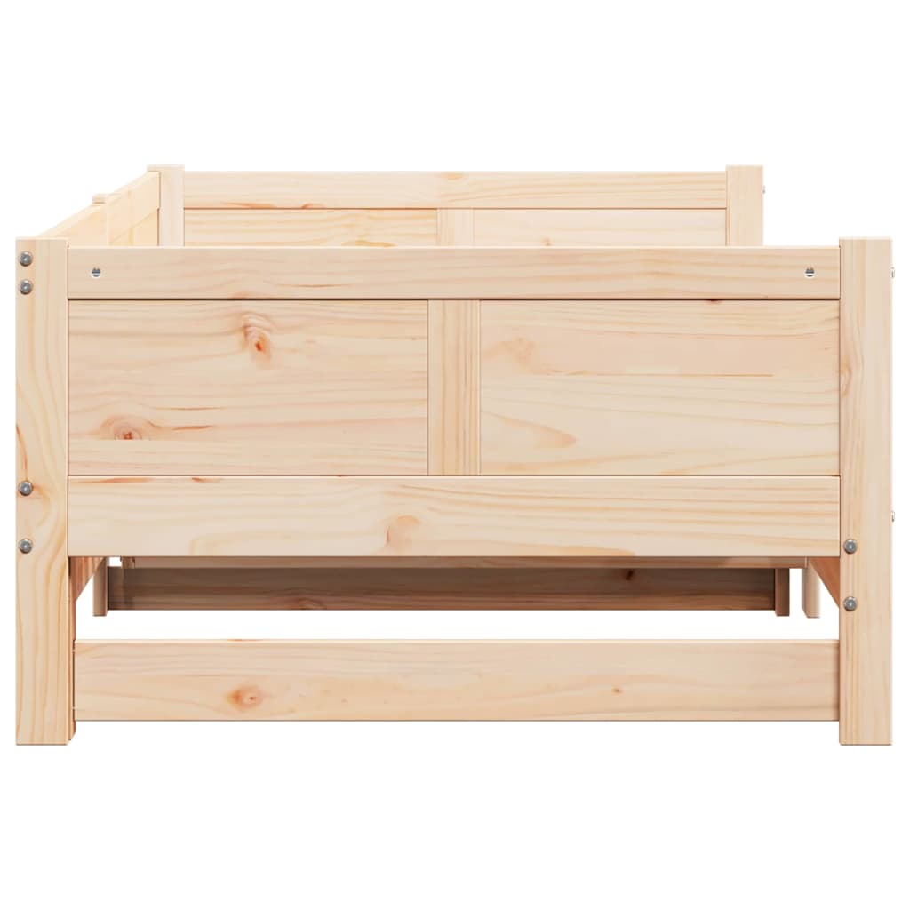Uittrekbare Dagbed Bruin 203,5 x 184 x 56,5 cm is nu te koop bij PeponiXL, paradijselijk wonen!