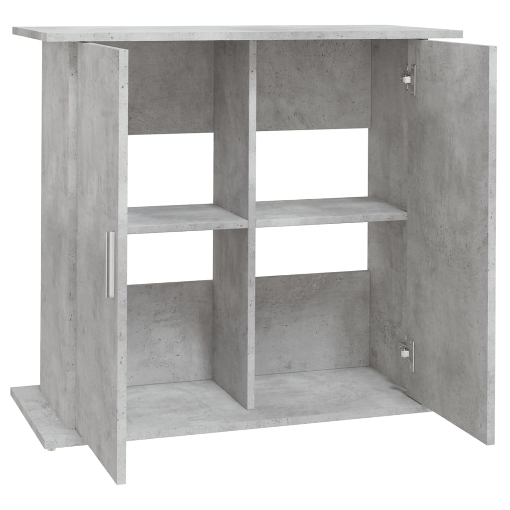Aquariumstandaard Betongrijs 81x36x73 cm Bewerkt hout is nu te koop bij PeponiXL, paradijselijk wonen!