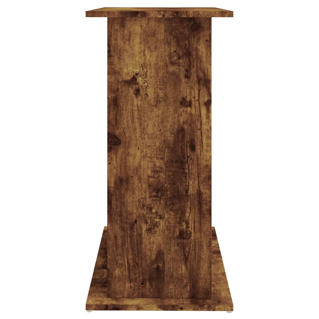 Aquariumstandaard 81x36x73 cm bewerkt hout gerookt eikenkleurig is nu te koop bij PeponiXL, paradijselijk wonen!