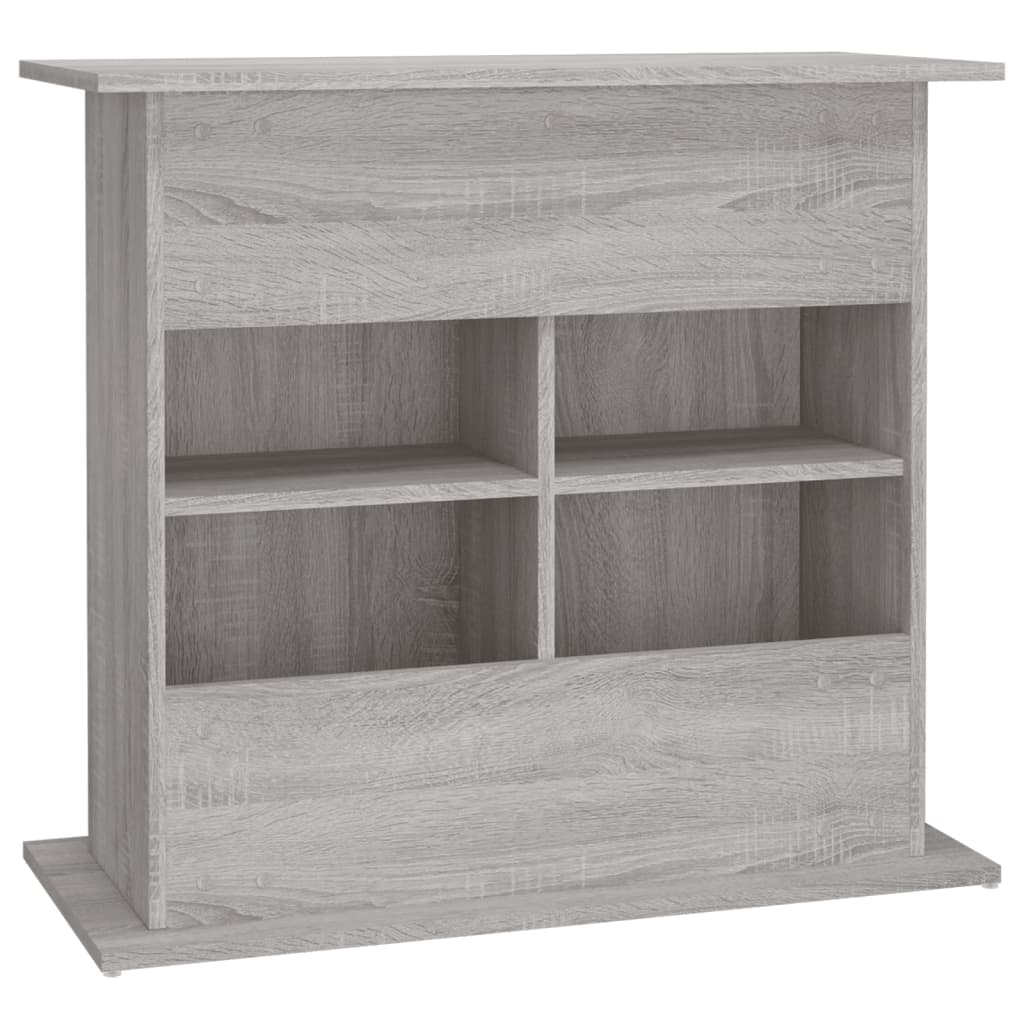 Aquariumstandaard 81x36x73 cm bewerkt hout grijs sonoma eiken is nu te koop bij PeponiXL, paradijselijk wonen!
