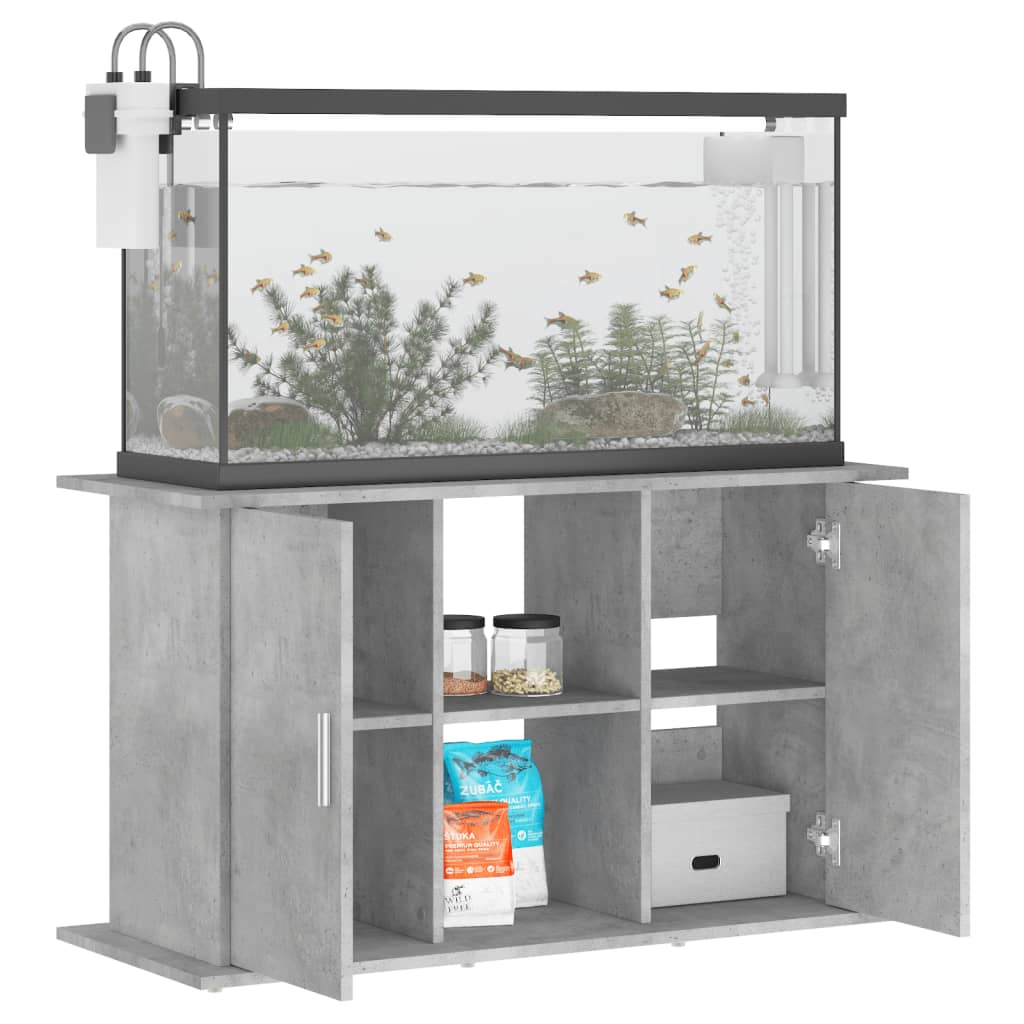 Aquariumstandaard Betongrijs 101x41x58 cm Bewerkt hout is nu te koop bij PeponiXL, paradijselijk wonen!