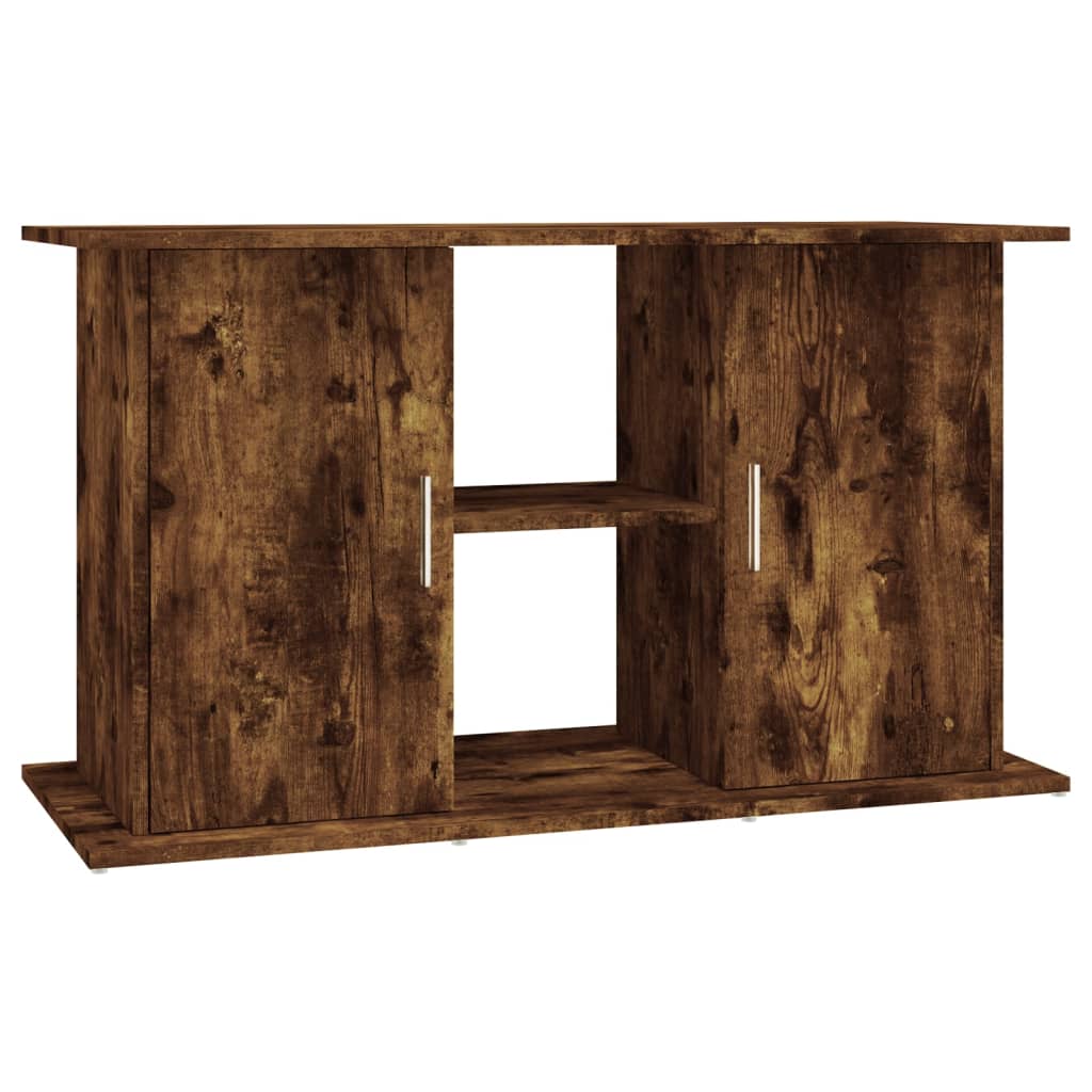 Aquariumstandaard 101x41x58 cm bewerkt hout gerookt eikenkleur is nu te koop bij PeponiXL, paradijselijk wonen!