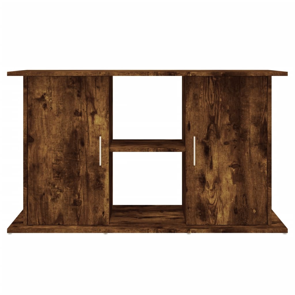 Aquariumstandaard 101x41x58 cm bewerkt hout gerookt eikenkleur is nu te koop bij PeponiXL, paradijselijk wonen!