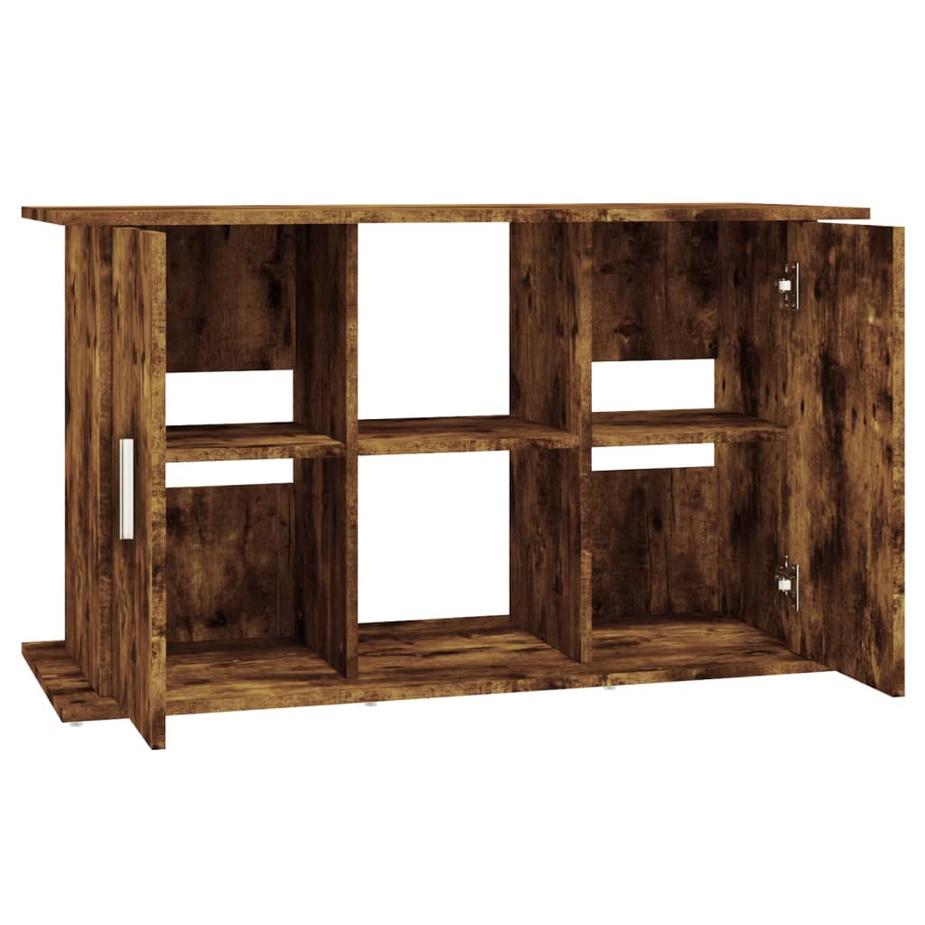 Aquariumstandaard 101x41x58 cm bewerkt hout gerookt eikenkleur is nu te koop bij PeponiXL, paradijselijk wonen!