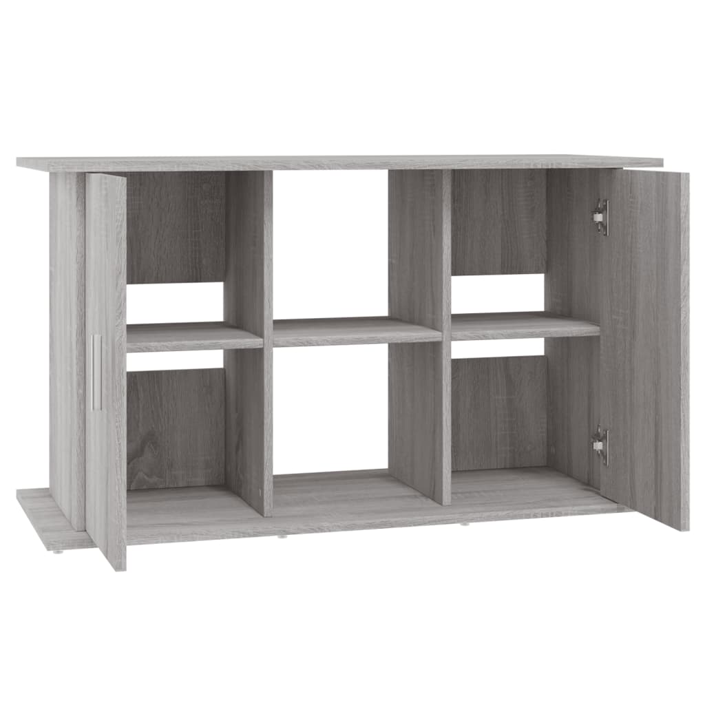 Aquariumstandaard 101x41x58 cm bewerkt hout grijs sonoma eiken is nu te koop bij PeponiXL, paradijselijk wonen!