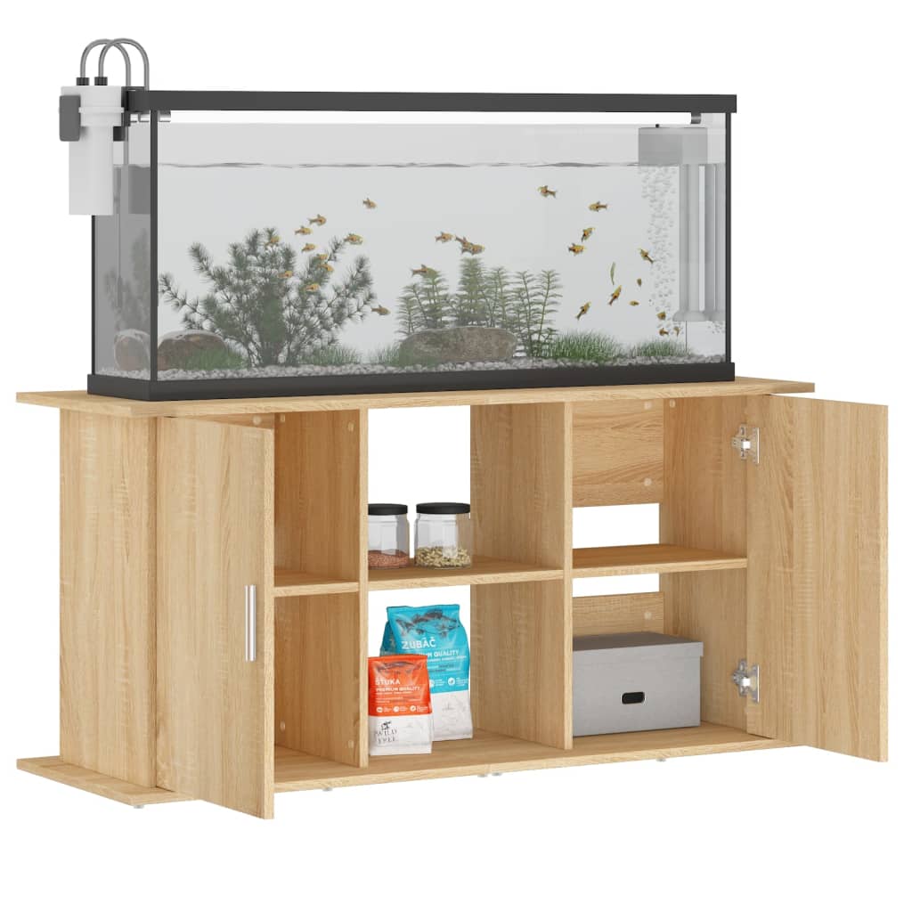 Aquariumstandaard Sonoma Eiken 121x41x58 cm Bewerkt Hout is nu te koop bij PeponiXL, paradijselijk wonen!