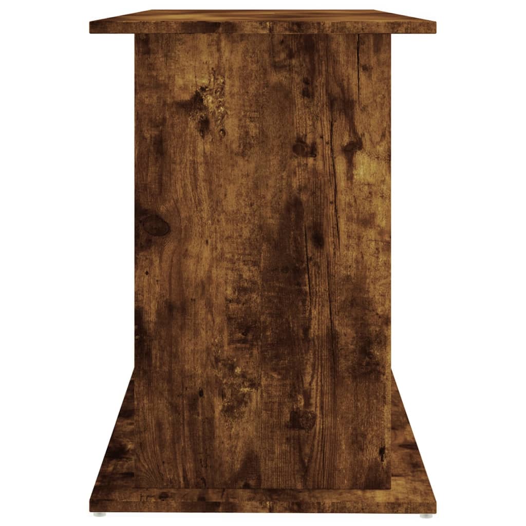 Aquariumstandaard 121x41x58 cm bewerkt hout gerookt eikenkleur is nu te koop bij PeponiXL, paradijselijk wonen!