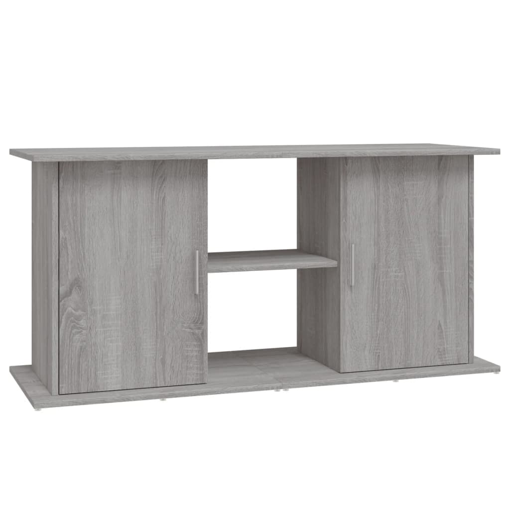 Aquariumstandaard 121x41x58 cm bewerkt hout grijs sonoma eiken is nu te koop bij PeponiXL, paradijselijk wonen!