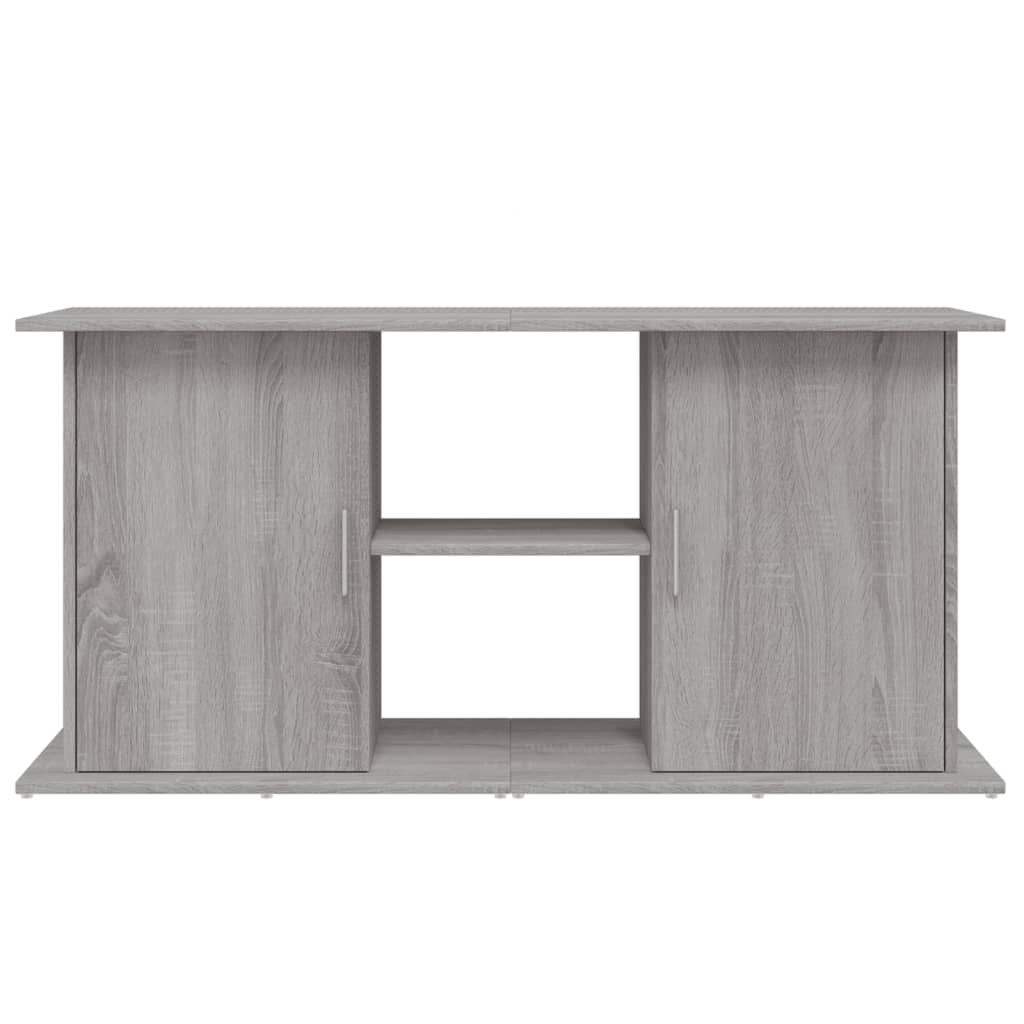 Aquariumstandaard 121x41x58 cm bewerkt hout grijs sonoma eiken is nu te koop bij PeponiXL, paradijselijk wonen!