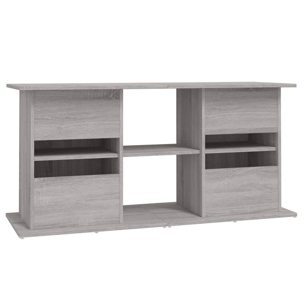 Aquariumstandaard 121x41x58 cm bewerkt hout grijs sonoma eiken is nu te koop bij PeponiXL, paradijselijk wonen!