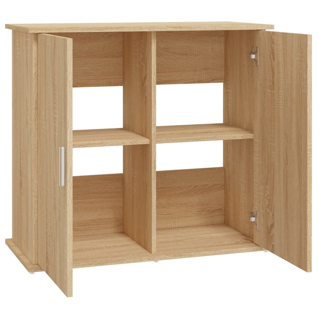 Aquariumstandaard Sonoma Eiken 81x36x73 cm Bewerkt Hout is nu te koop bij PeponiXL, paradijselijk wonen!