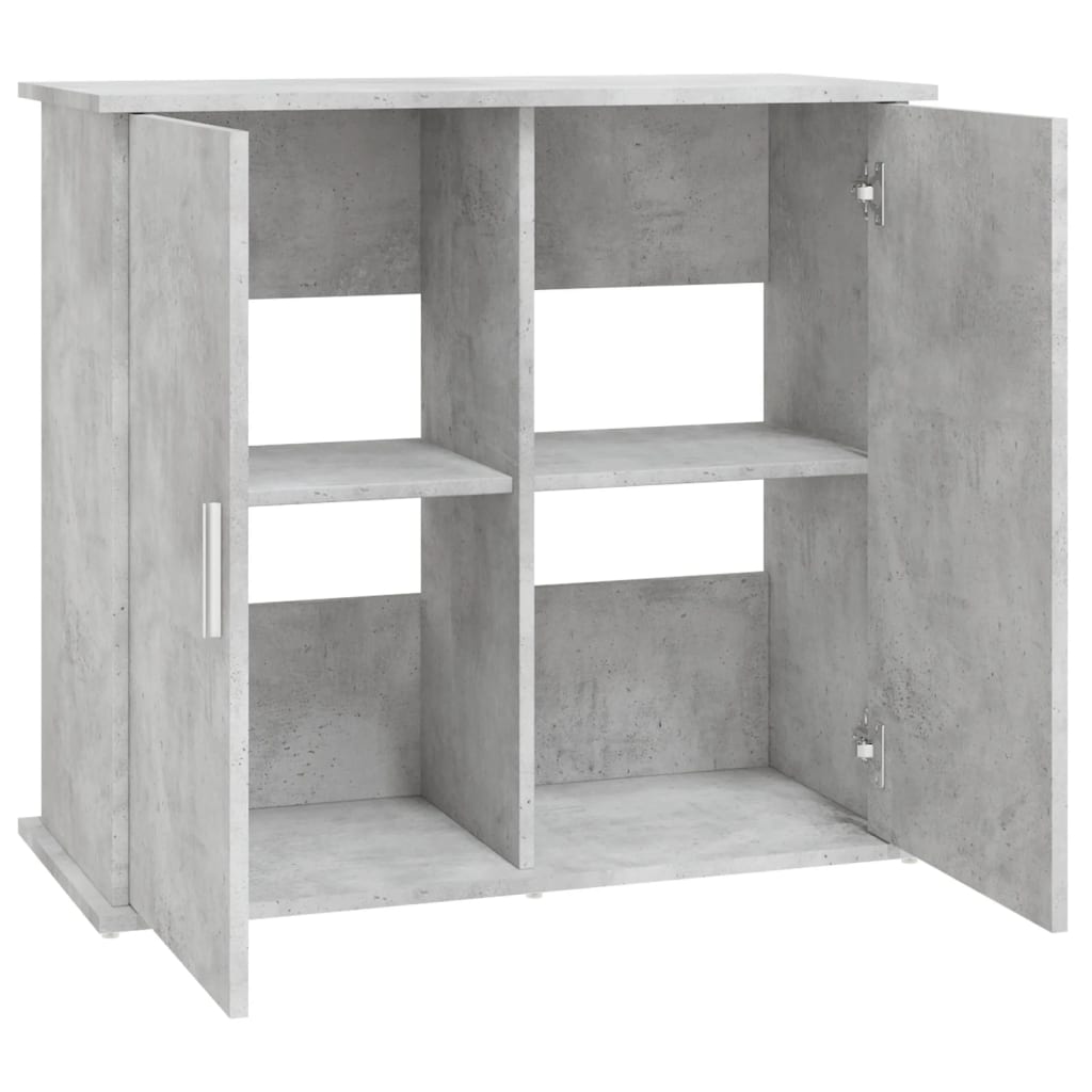 Aquariumstandaard Betongrijs 81x36x73 cm Bewerkt hout is nu te koop bij PeponiXL, paradijselijk wonen!
