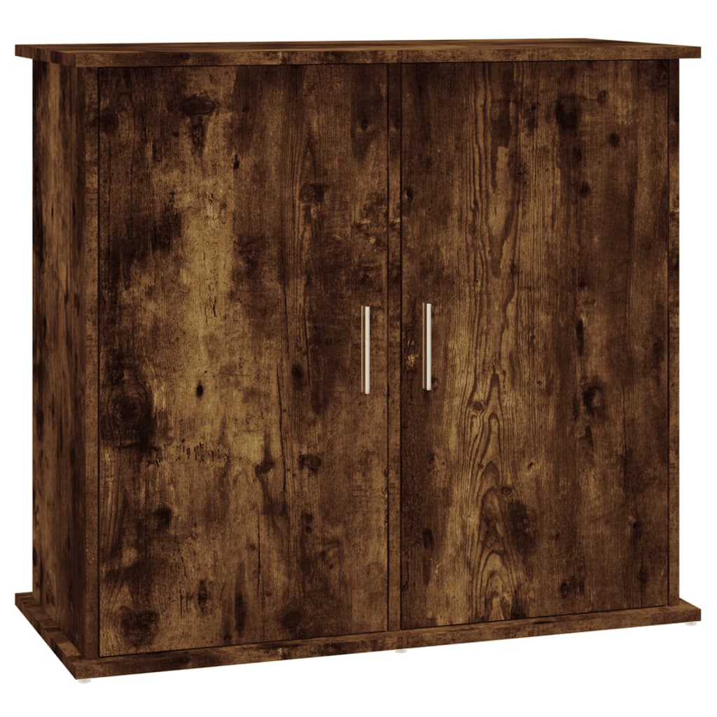 Aquariumstandaard 81x36x73 cm bewerkt hout gerookt eikenkleurig is nu te koop bij PeponiXL, paradijselijk wonen!