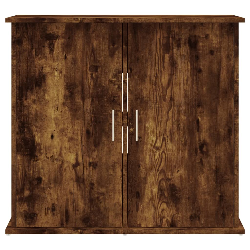 Aquariumstandaard 81x36x73 cm bewerkt hout gerookt eikenkleurig is nu te koop bij PeponiXL, paradijselijk wonen!