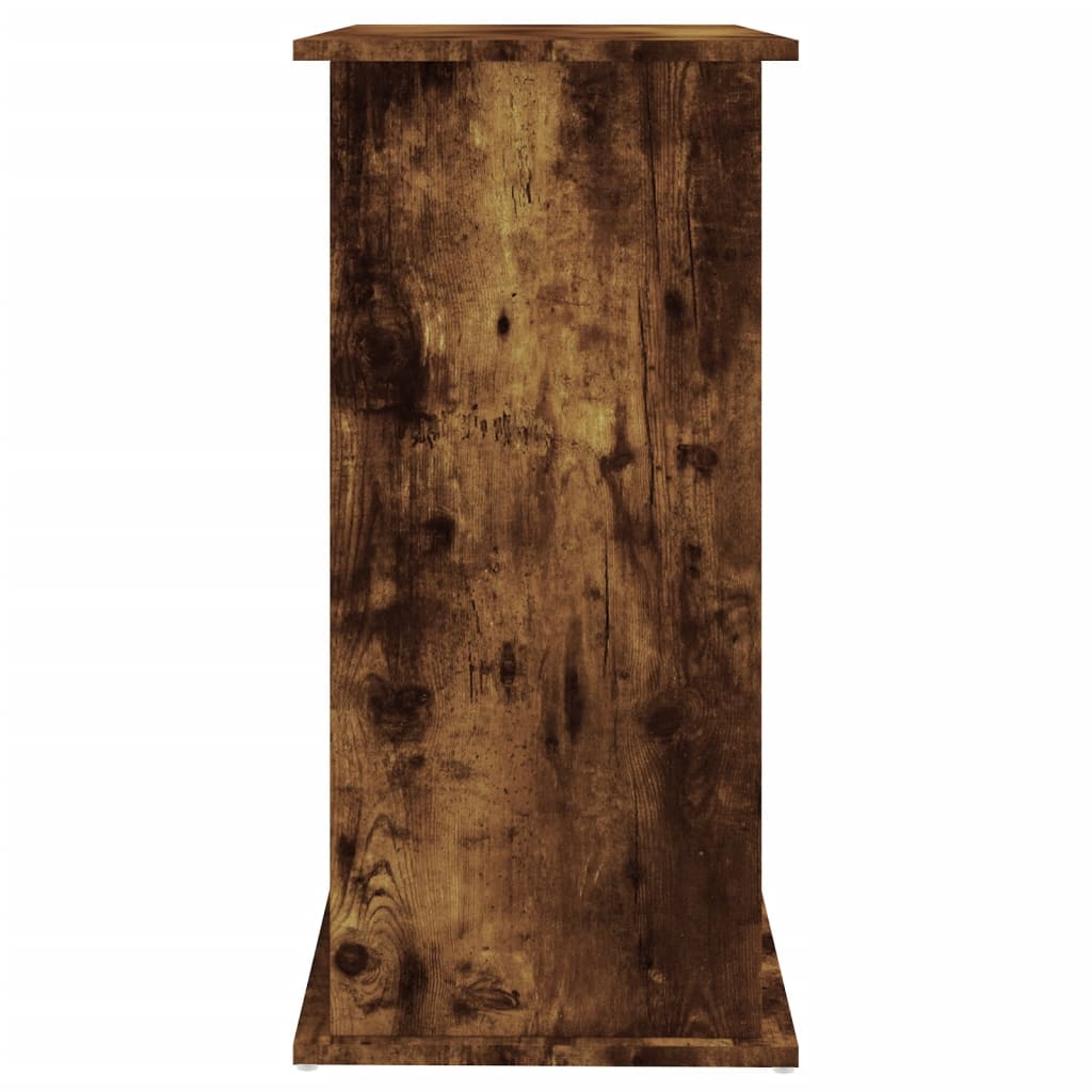 Aquariumstandaard 81x36x73 cm bewerkt hout gerookt eikenkleurig is nu te koop bij PeponiXL, paradijselijk wonen!