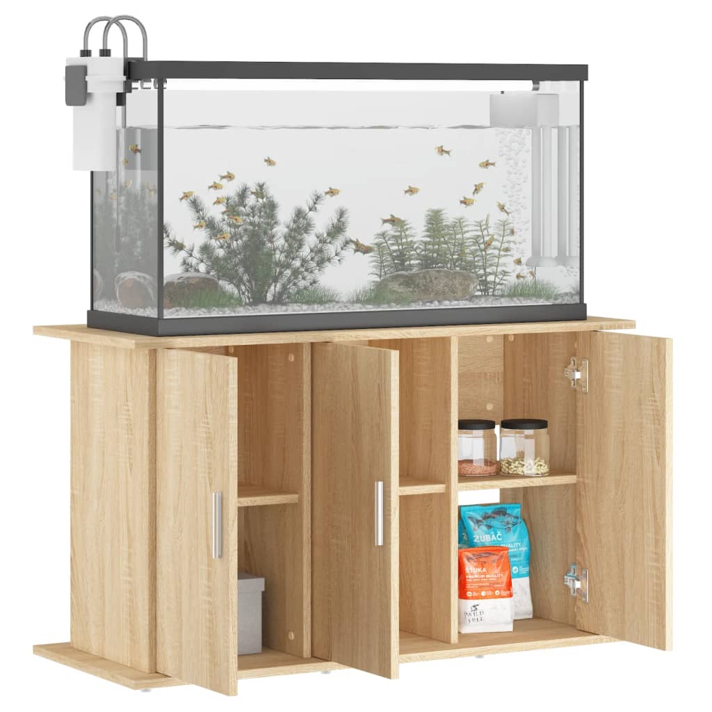 Aquariumstandaard 101x41x58 cm bewerkt hout sonoma eikenkleurig is nu te koop bij PeponiXL, paradijselijk wonen!