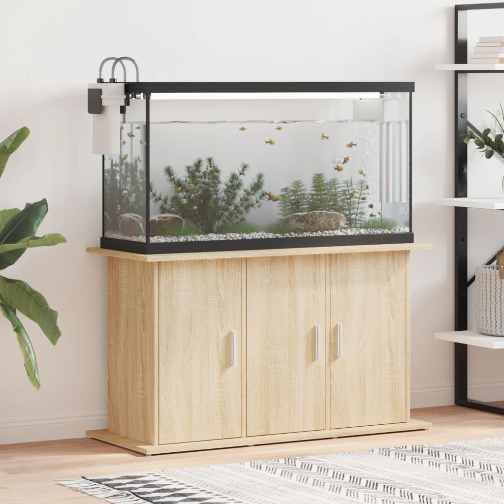 Aquariumstandaard 101x41x58 cm bewerkt hout sonoma eikenkleurig is nu te koop bij PeponiXL, paradijselijk wonen!