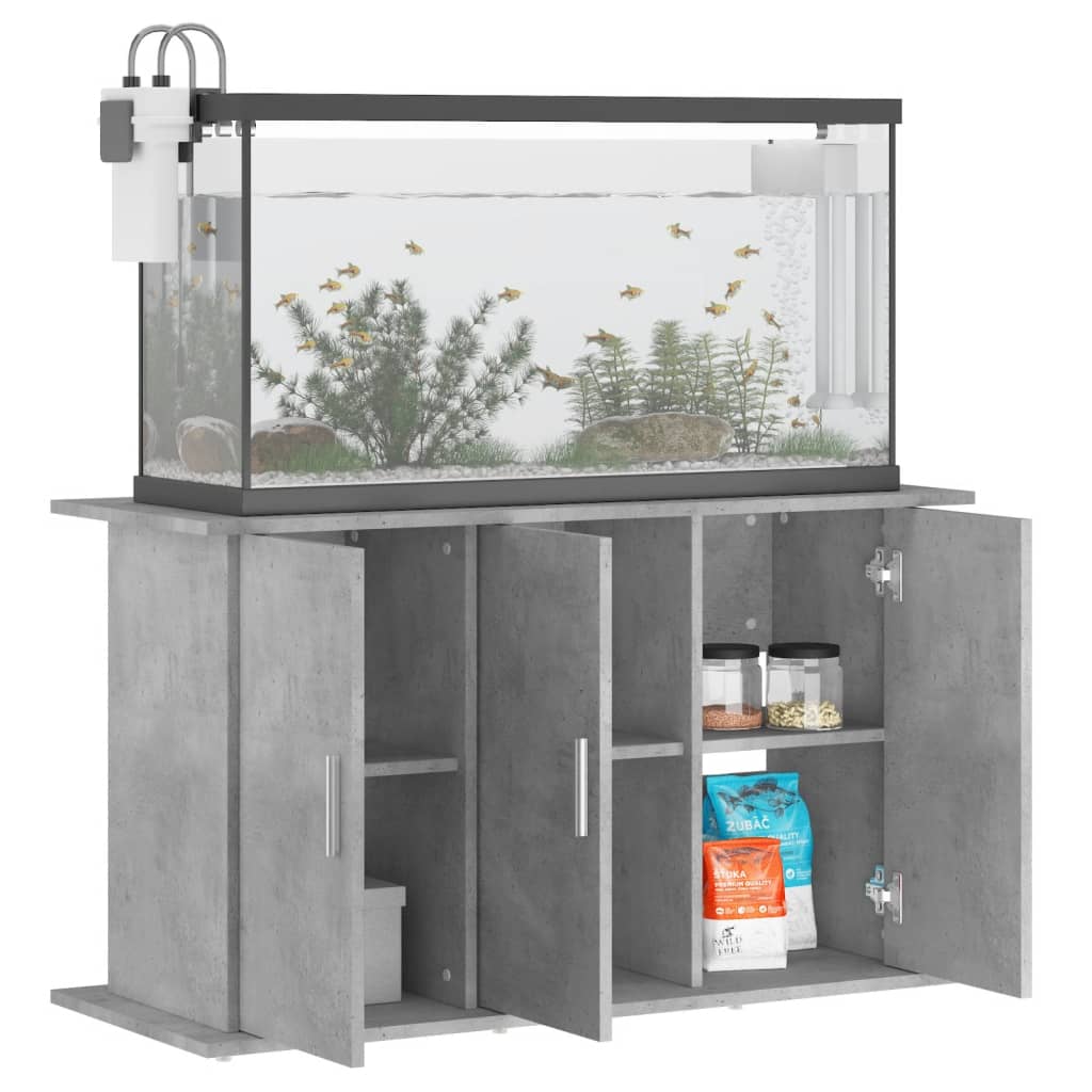 Aquariumstandaard Betongrijs 101x41x58 cm Bewerkt hout is nu te koop bij PeponiXL, paradijselijk wonen!