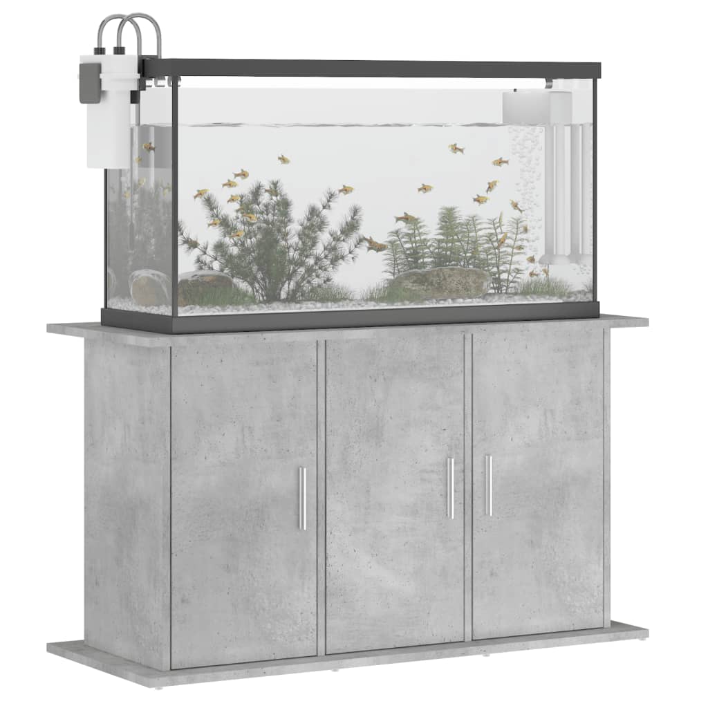 Aquariumstandaard Betongrijs 101x41x58 cm Bewerkt hout is nu te koop bij PeponiXL, paradijselijk wonen!