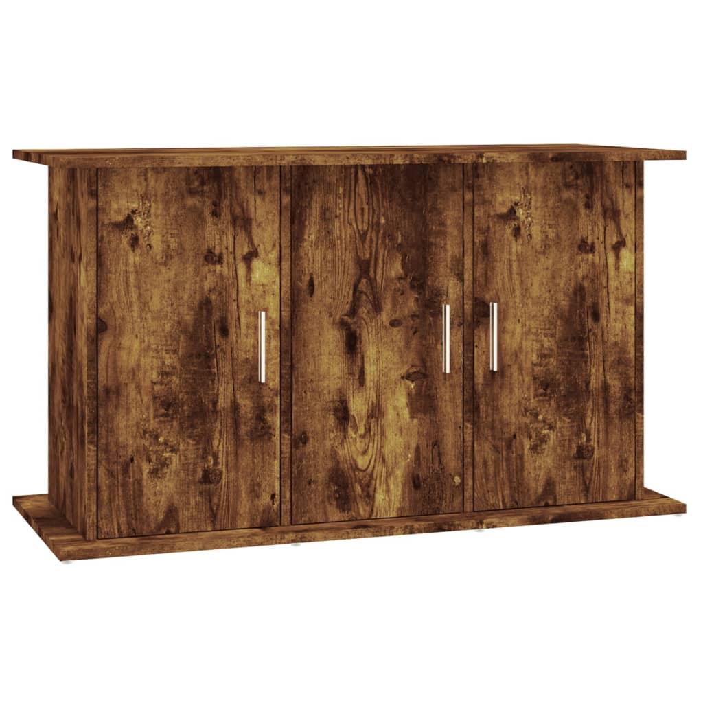 Aquariumstandaard 101x41x58 cm bewerkt hout gerookt eikenkleur is nu te koop bij PeponiXL, paradijselijk wonen!