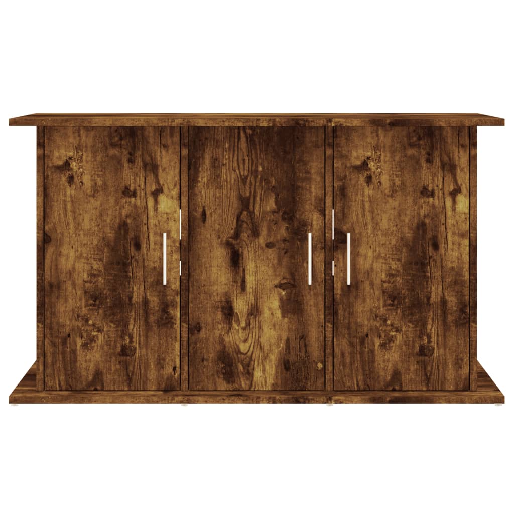 Aquariumstandaard 101x41x58 cm bewerkt hout gerookt eikenkleur is nu te koop bij PeponiXL, paradijselijk wonen!
