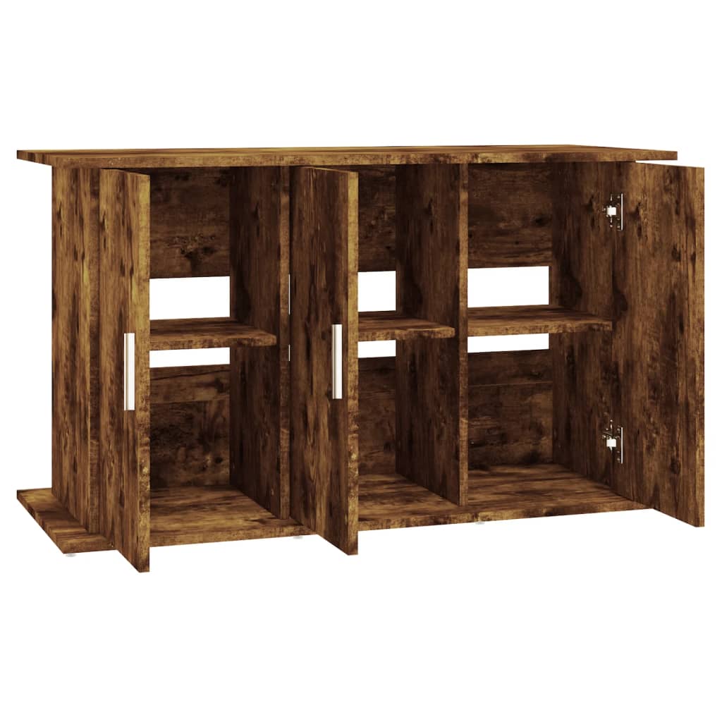 Aquariumstandaard 101x41x58 cm bewerkt hout gerookt eikenkleur is nu te koop bij PeponiXL, paradijselijk wonen!