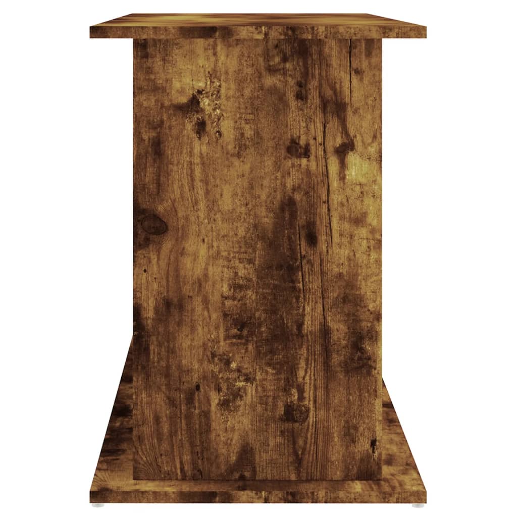 Aquariumstandaard 101x41x58 cm bewerkt hout gerookt eikenkleur is nu te koop bij PeponiXL, paradijselijk wonen!