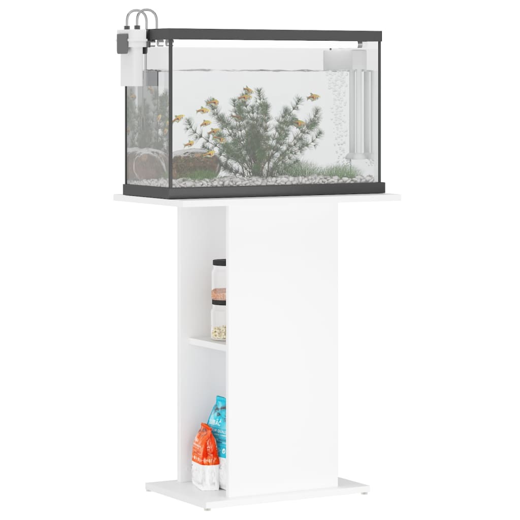 Aquariumstandaard 60,5x36x72,5 cm bewerkt hout wit is nu te koop bij PeponiXL, paradijselijk wonen!