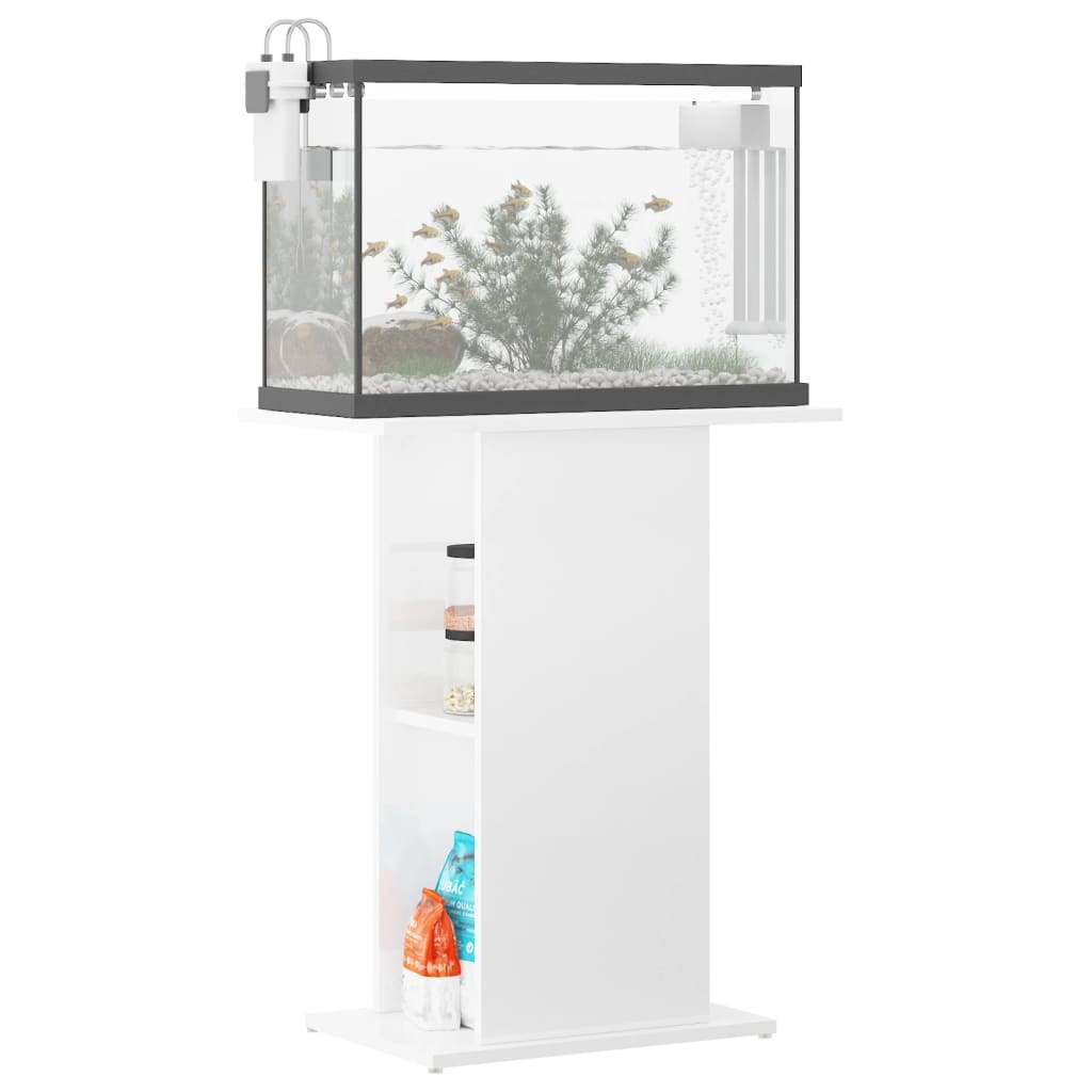 Aquariumstandaard 60,5x36x72,5 cm bewerkt hout hoogglans wit is nu te koop bij PeponiXL, paradijselijk wonen!