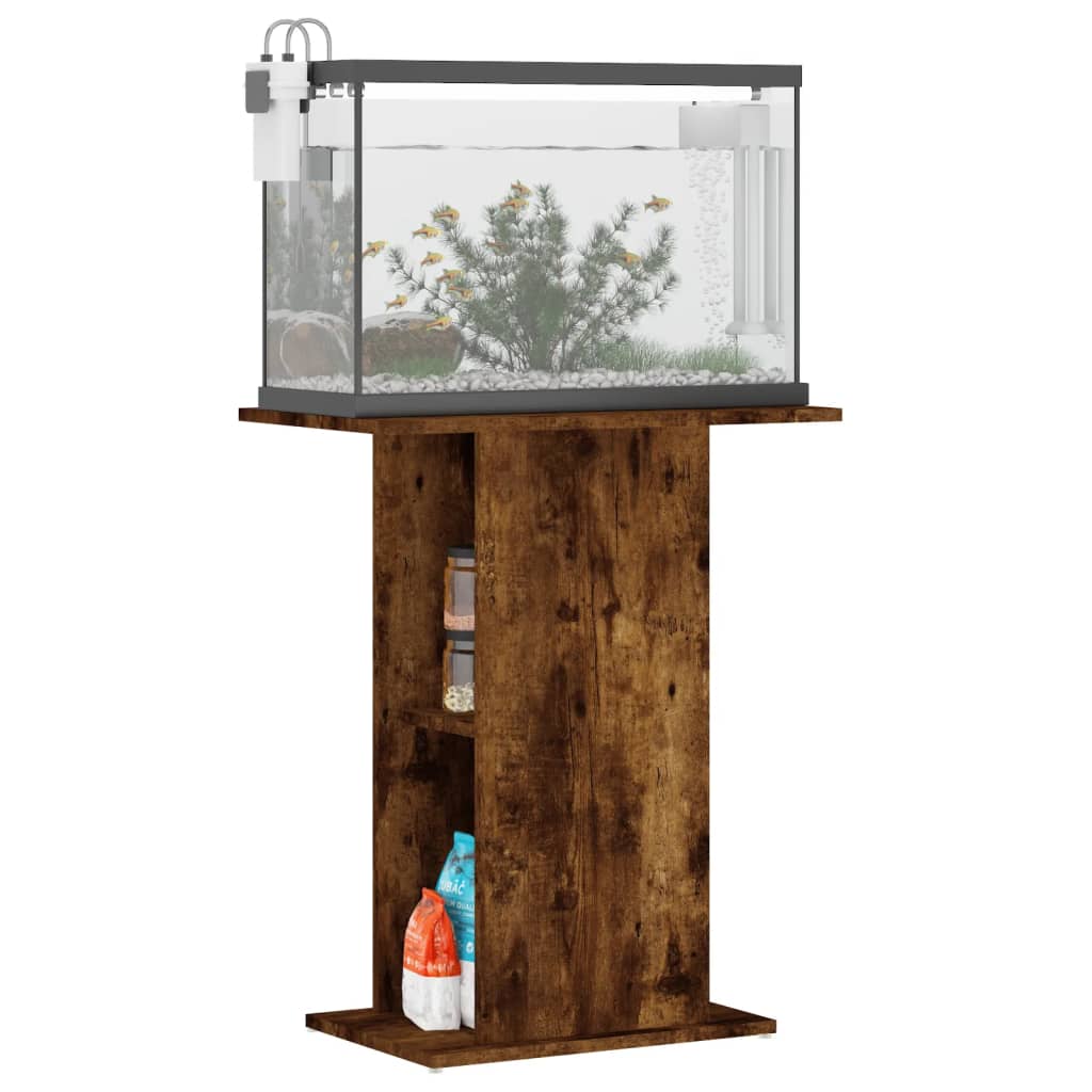 Aquariumstandaard 60,5x36x72,5 cm bewerkt hout gerookt eiken is nu te koop bij PeponiXL, paradijselijk wonen!