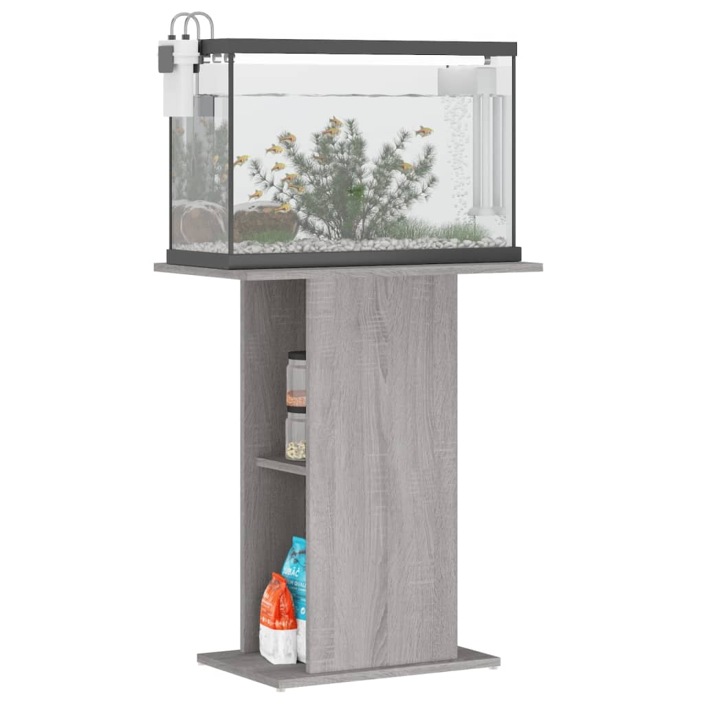 Aquariumstandaard 60,5x36x72,5 cm bewerkt hout grijs sonoma is nu te koop bij PeponiXL, paradijselijk wonen!