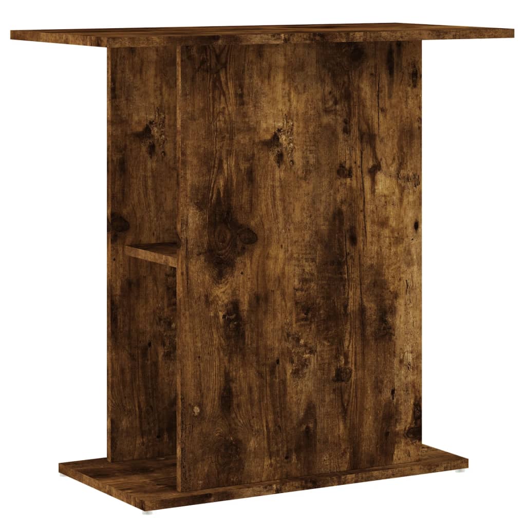 Aquariumstandaard 75x36x72,5 cm bewerkt hout gerookt eiken is nu te koop bij PeponiXL, paradijselijk wonen!