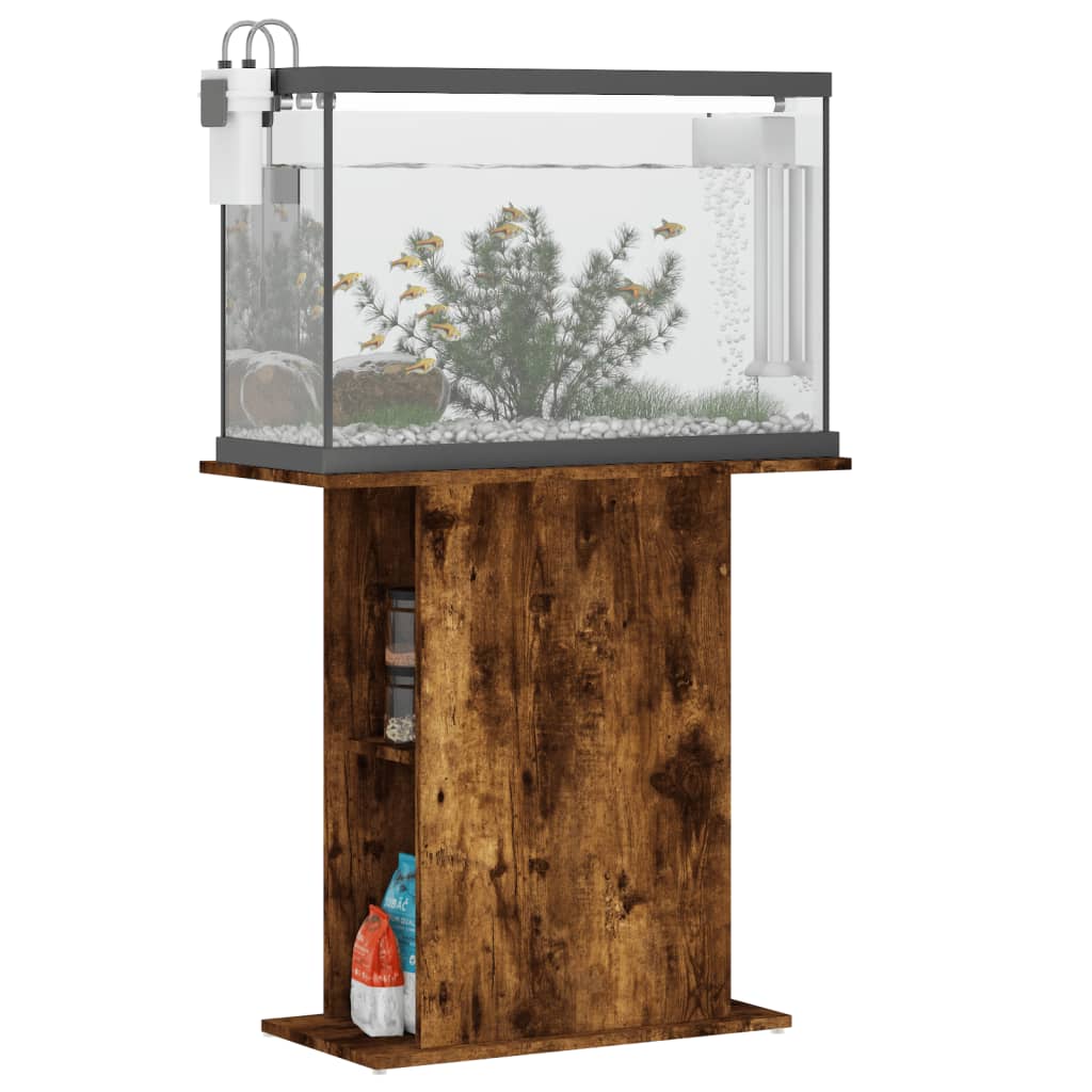 Aquariumstandaard 75x36x72,5 cm bewerkt hout gerookt eiken is nu te koop bij PeponiXL, paradijselijk wonen!