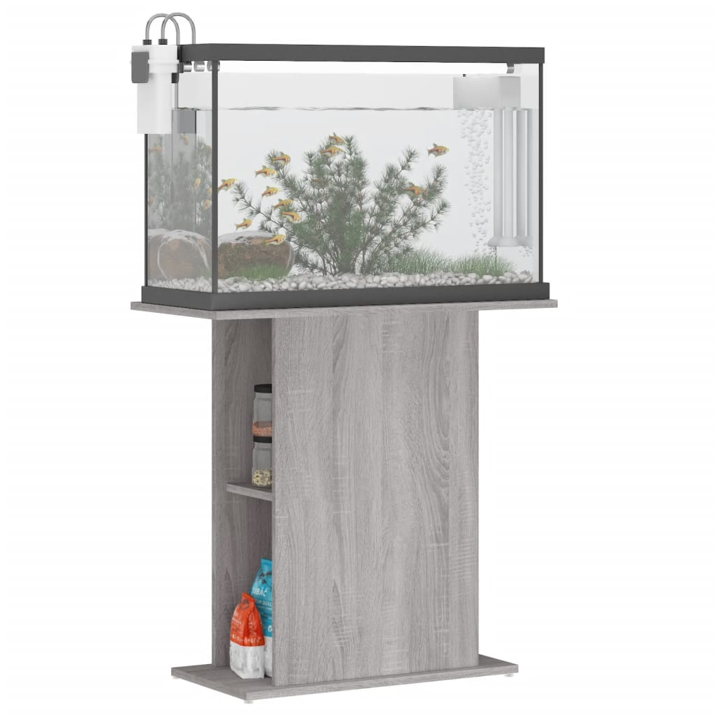 Aquariumstandaard 75x36x72,5 cm bewerkt hout grijs sonoma is nu te koop bij PeponiXL, paradijselijk wonen!