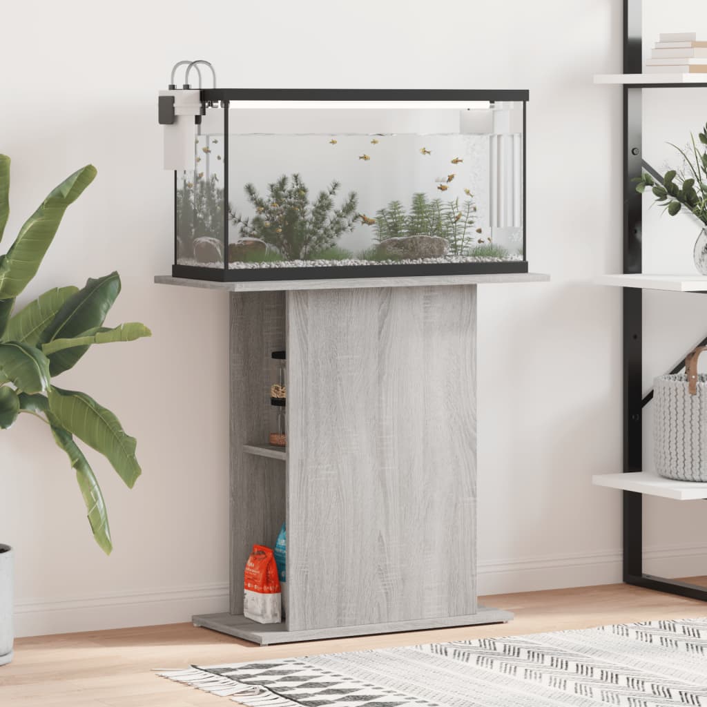 Aquariumstandaard 75x36x72,5 cm bewerkt hout grijs sonoma is nu te koop bij PeponiXL, paradijselijk wonen!