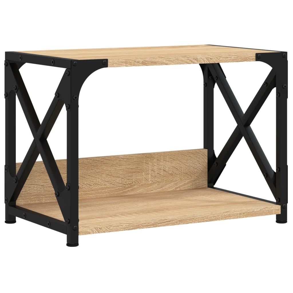 Printerstandaard 44x26x31,5 cm bewerkt hout sonoma eikenkleurig is nu te koop bij PeponiXL, paradijselijk wonen!