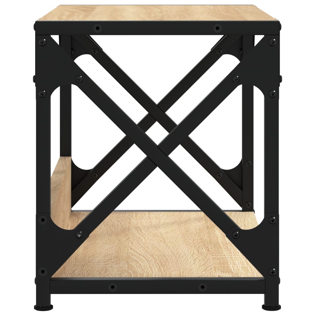 Printerstandaard 44x26x31,5 cm bewerkt hout sonoma eikenkleurig is nu te koop bij PeponiXL, paradijselijk wonen!