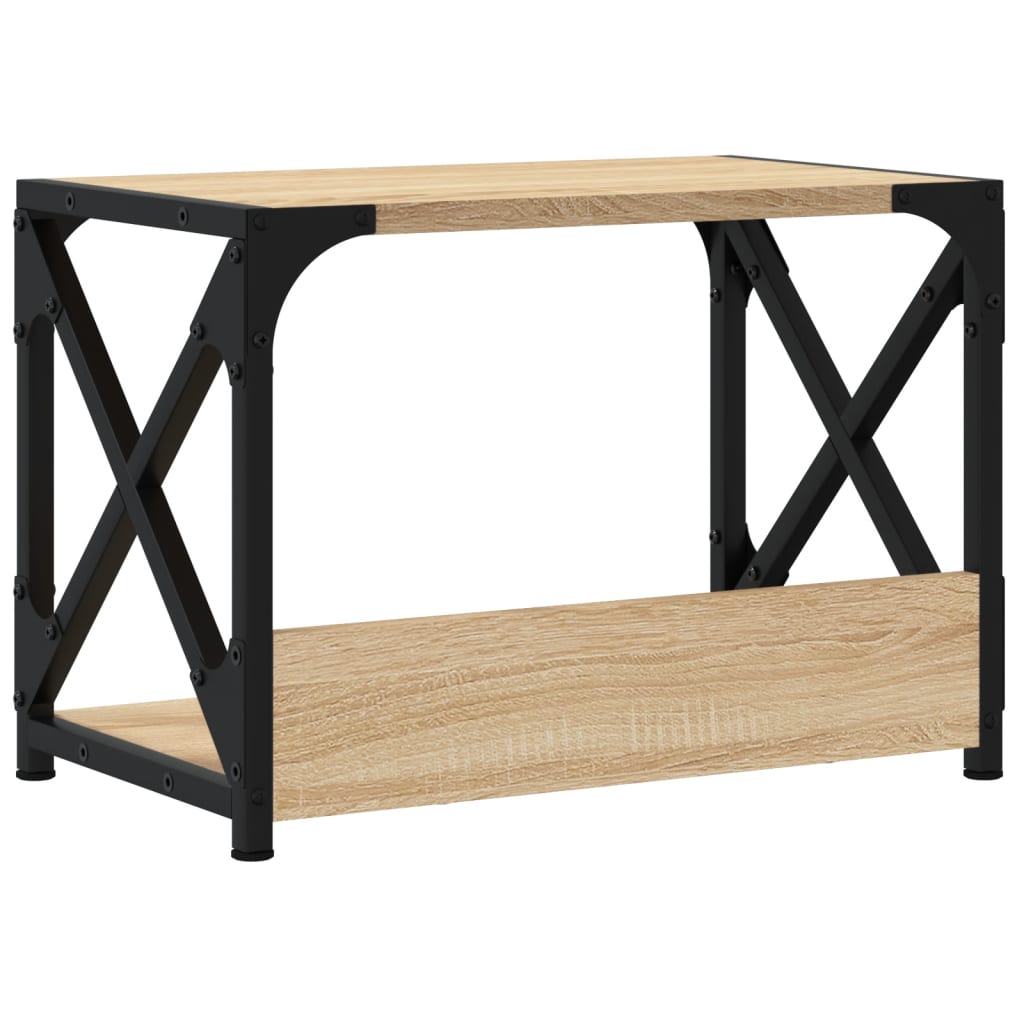 Printerstandaard 44x26x31,5 cm bewerkt hout sonoma eikenkleurig is nu te koop bij PeponiXL, paradijselijk wonen!