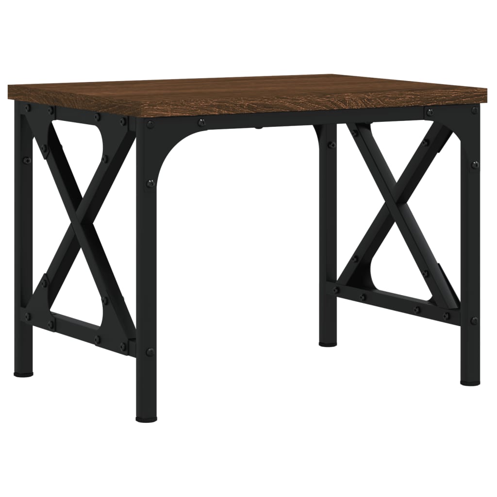Printerstandaard 40x30x31 cm bewerkt hout bruin eikenkleur is nu te koop bij PeponiXL, paradijselijk wonen!