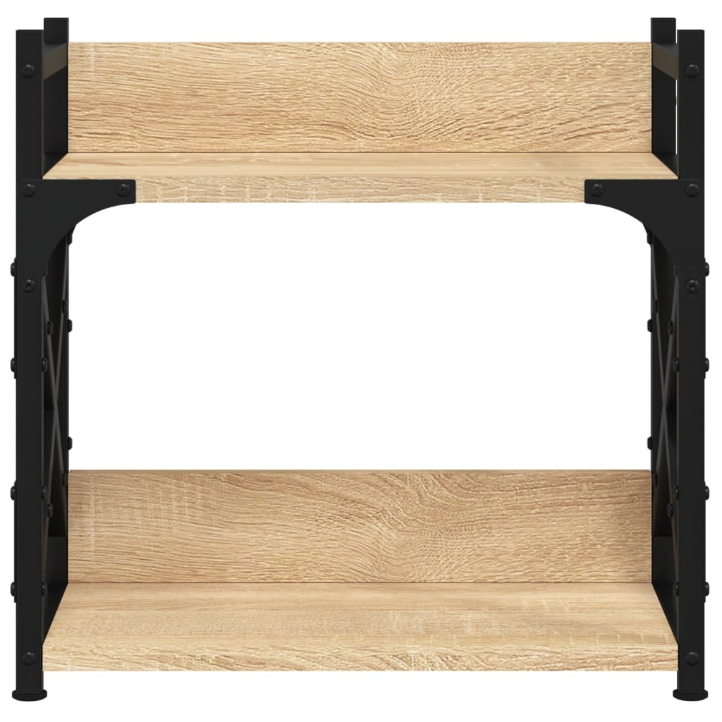 Printerstandaard 2-laags 40x20x40 cm bewerkt hout sonoma eiken is nu te koop bij PeponiXL, paradijselijk wonen!