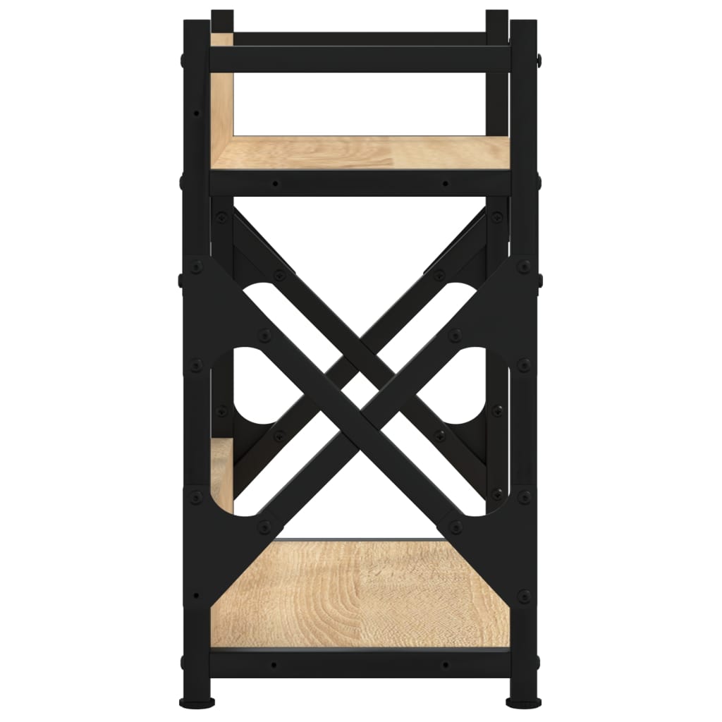 Printerstandaard 2-laags 40x20x40 cm bewerkt hout sonoma eiken is nu te koop bij PeponiXL, paradijselijk wonen!
