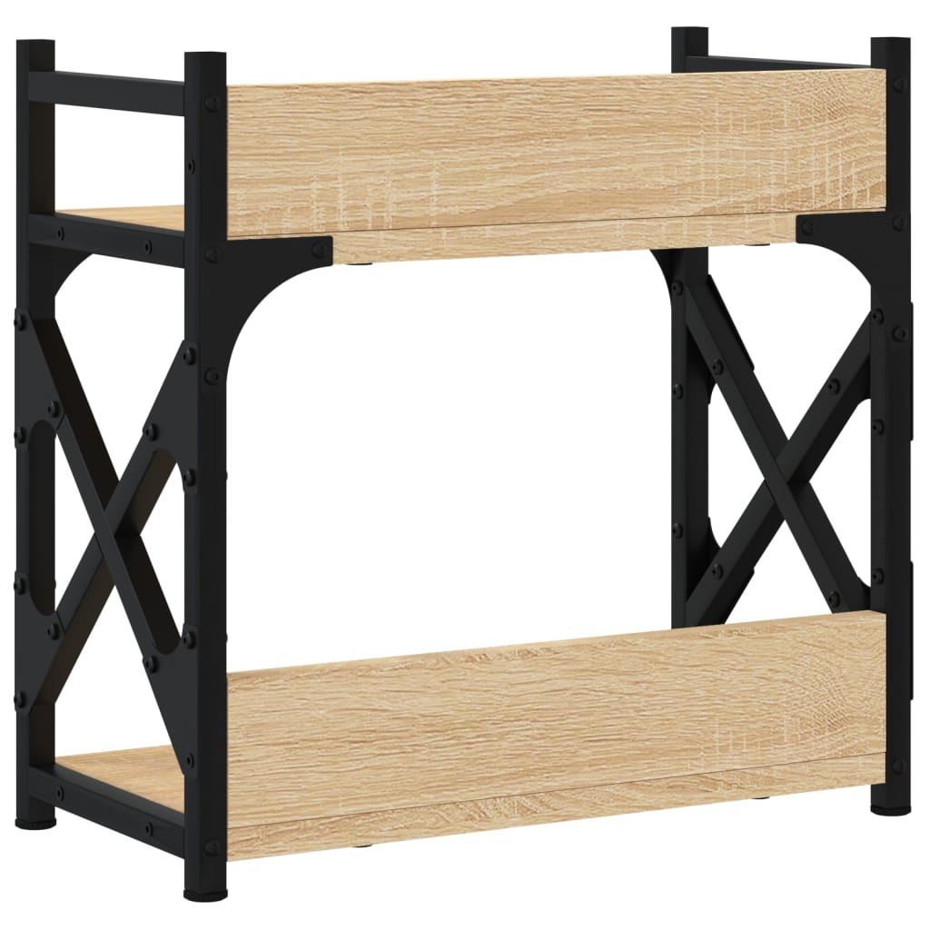 Printerstandaard 2-laags 40x20x40 cm bewerkt hout sonoma eiken is nu te koop bij PeponiXL, paradijselijk wonen!