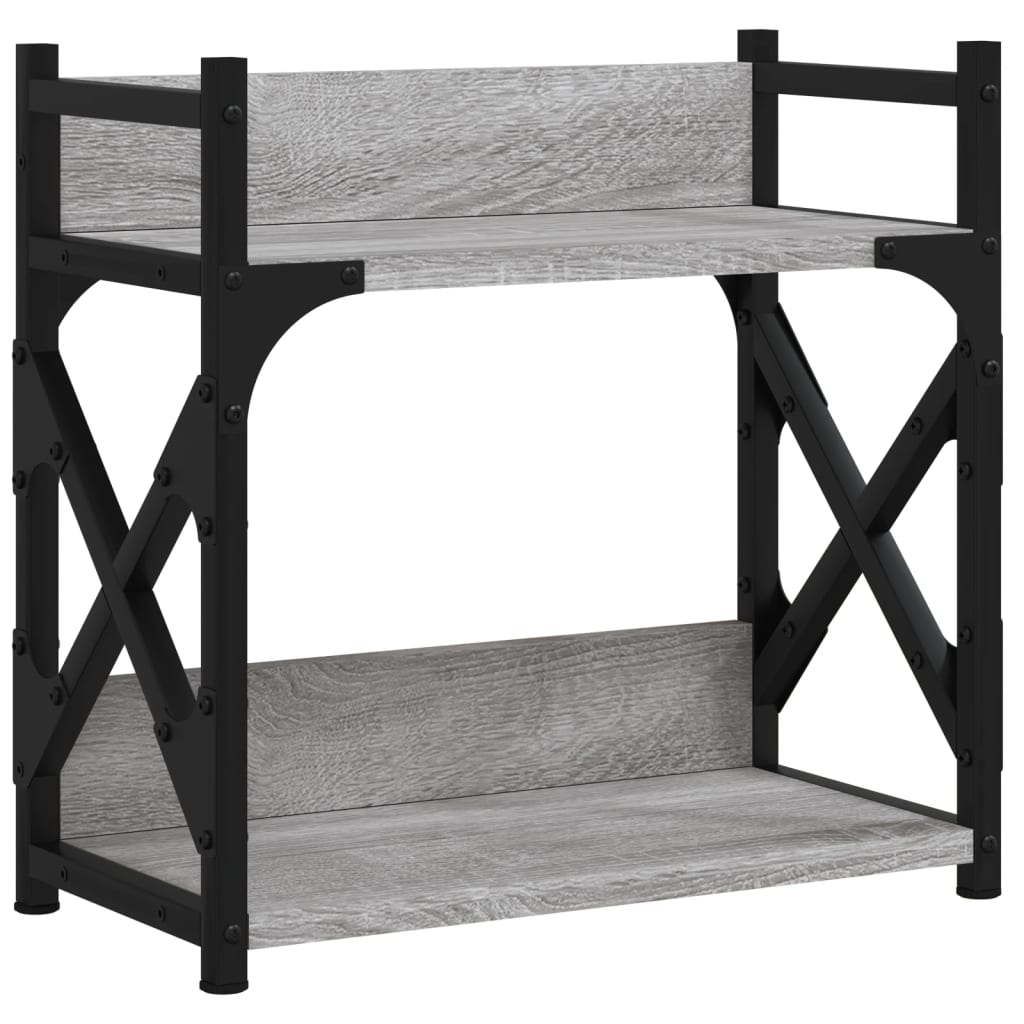 Printerstandaard 2-laags 40x20x40 cm bewerkt hout grijs sonoma is nu te koop bij PeponiXL, paradijselijk wonen!